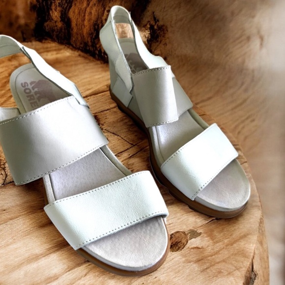 Sorel Joanie II Slingback Sandals Women's Size 8 White /Cream - Picture 10 of 11